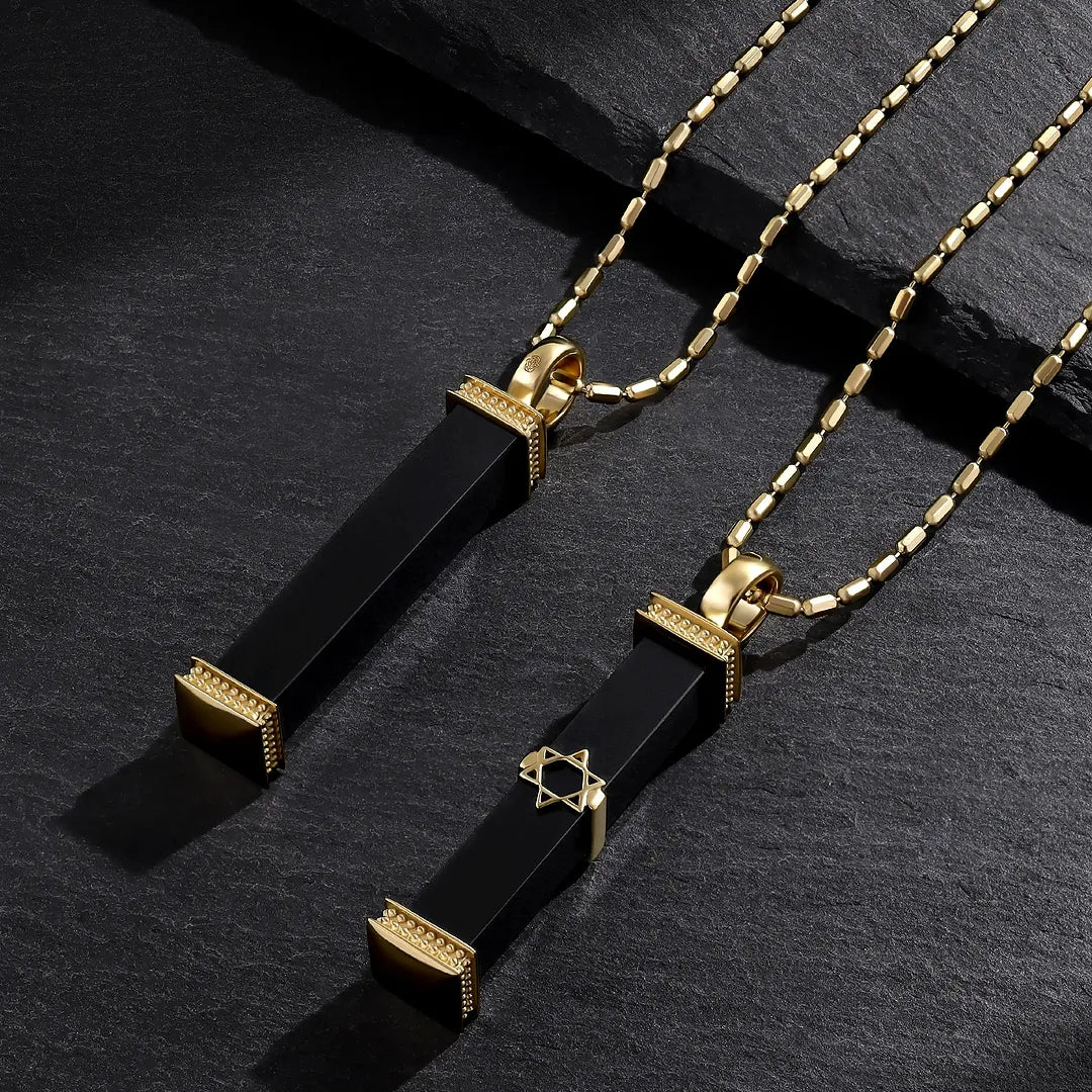 Bound in Strength Black Onyx Star of David Necklace