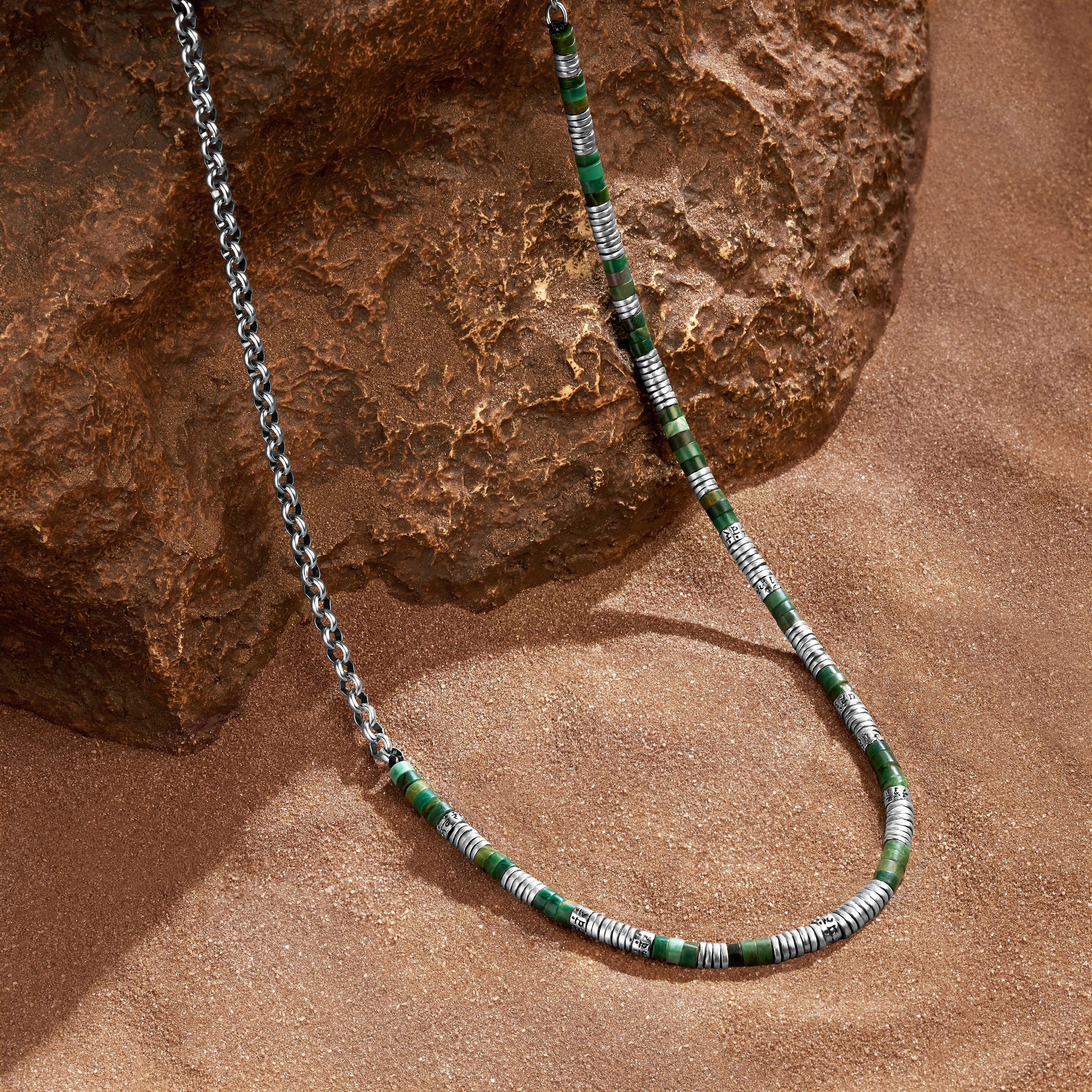 Sacred Shield - Malachite Mantra Necklace