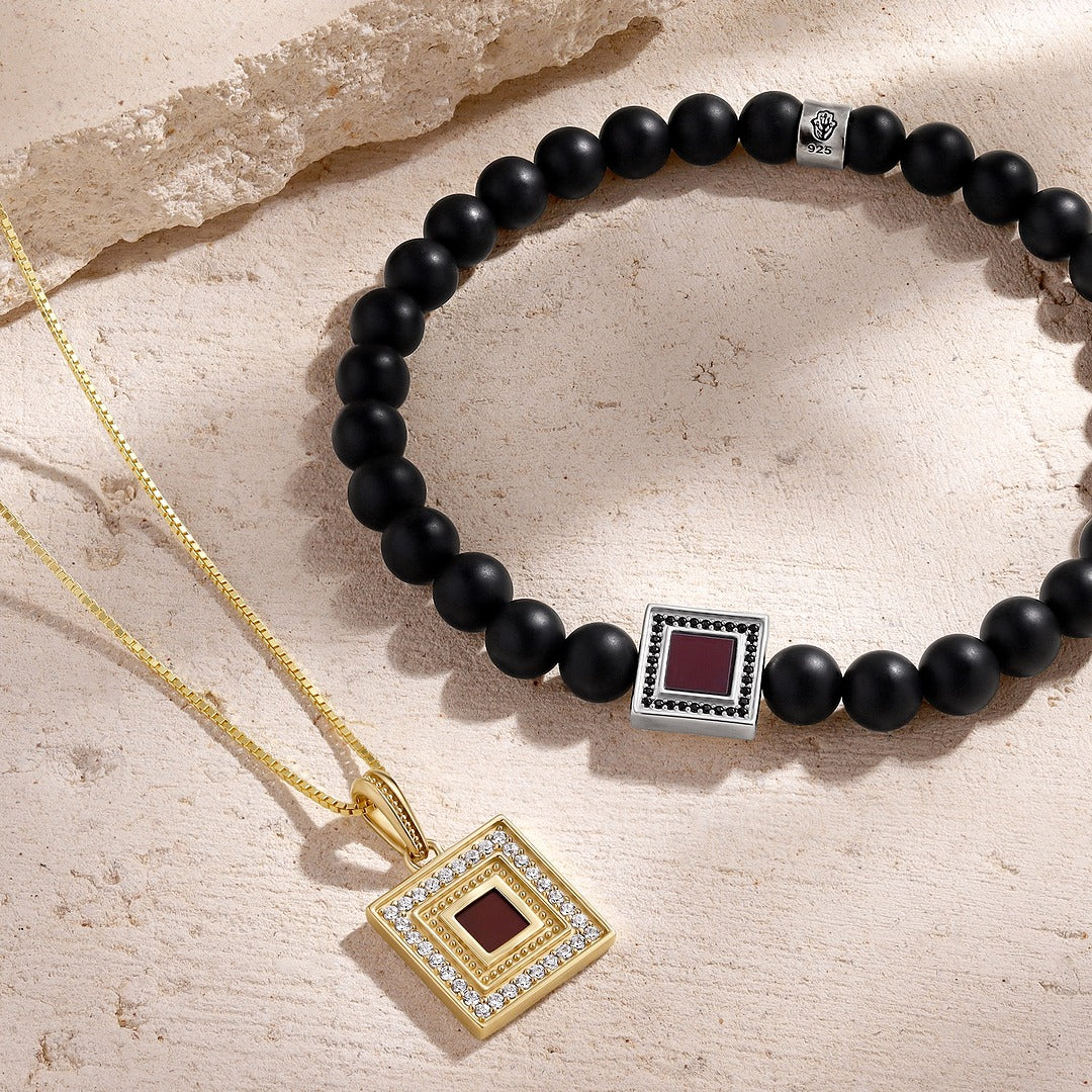 Infinite Devotion Matte Onyx Bible Nano Chip Bracelet