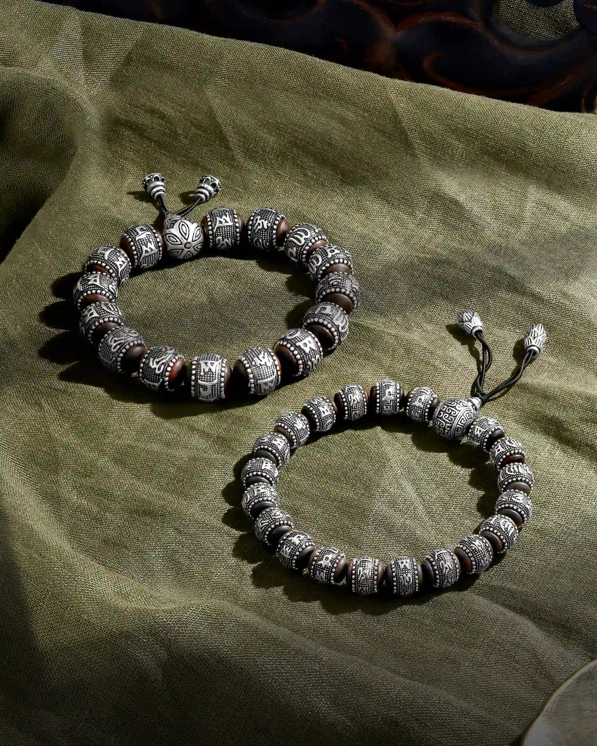 Rooted in Spirituality Agarwood Mantra Bracelet