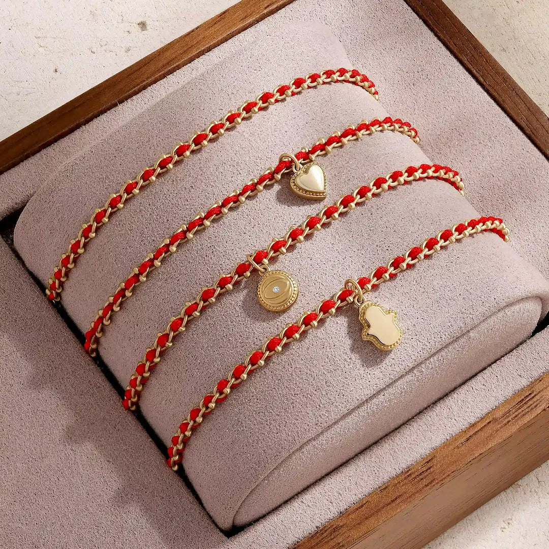 Sacred Harmony Red String Hamsa Protection Bracelet