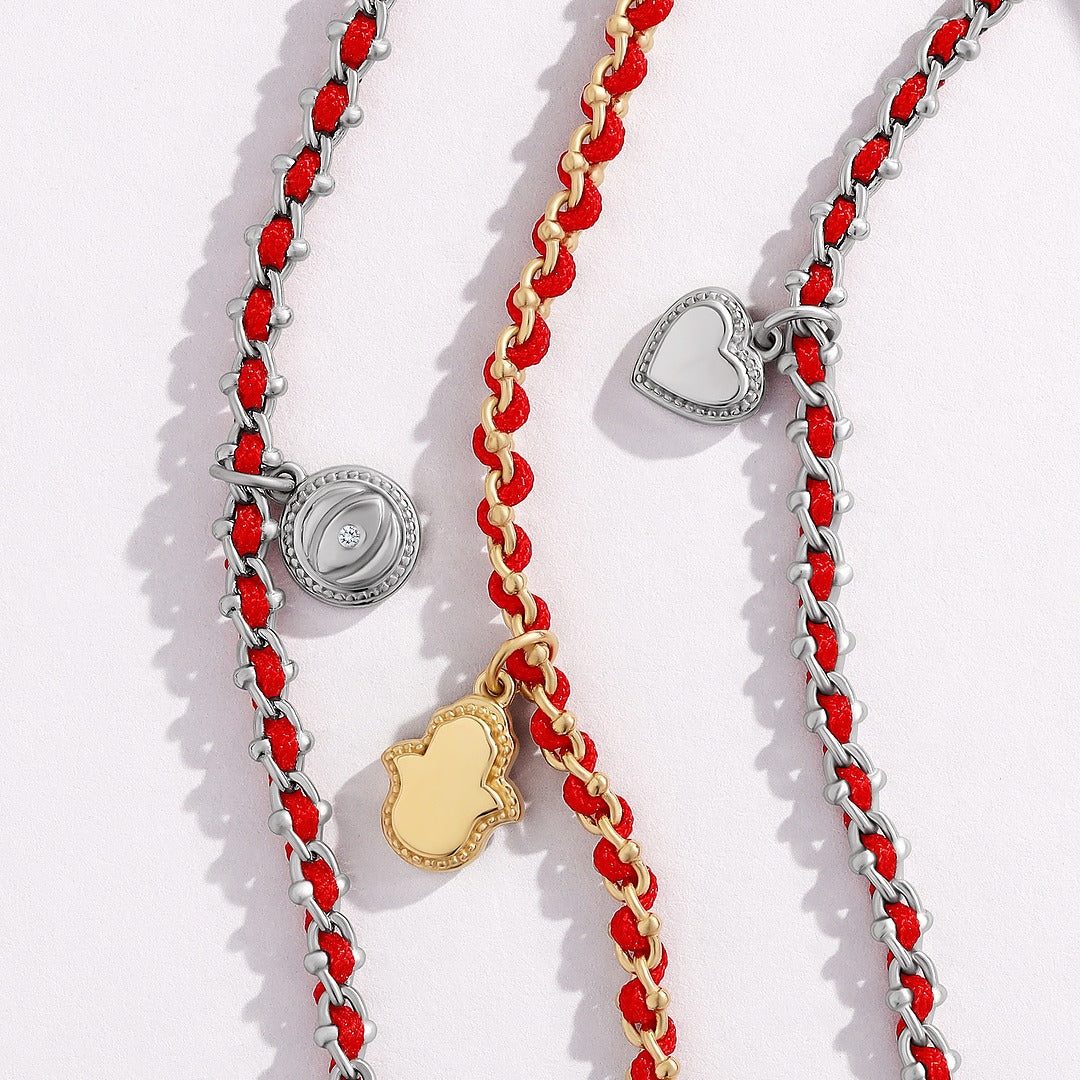 Boundless Affection Red String Heart Bracelet