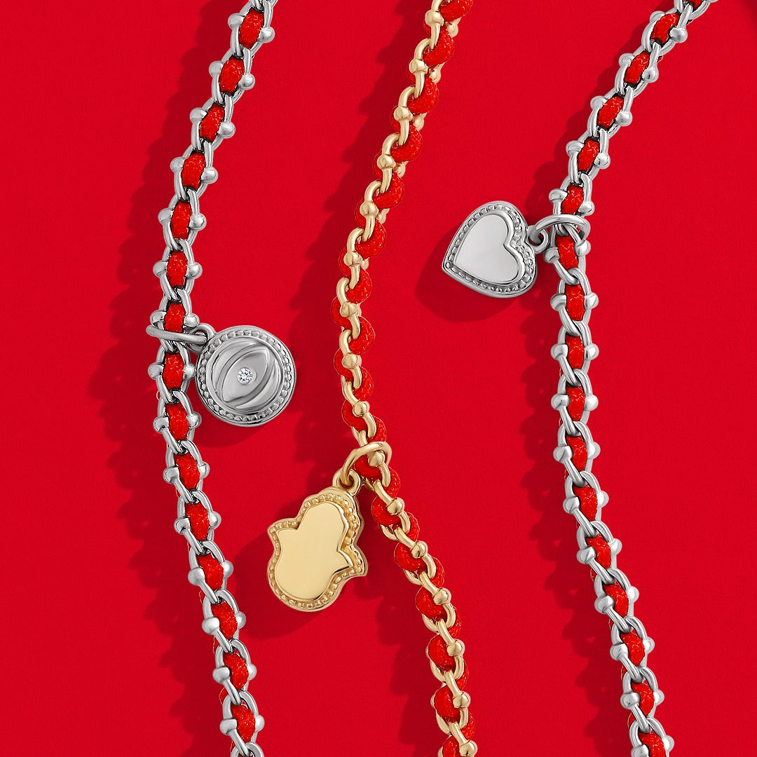 Boundless Affection Red String Heart Bracelet