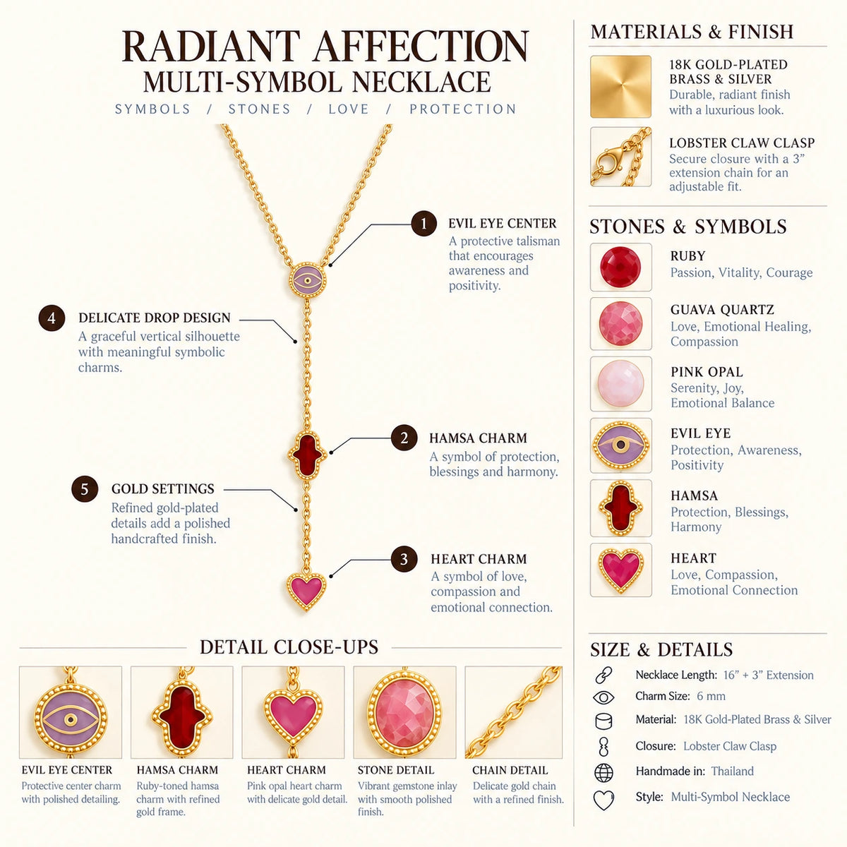 Radiant Affection Multi-Symbol Necklace – image 7