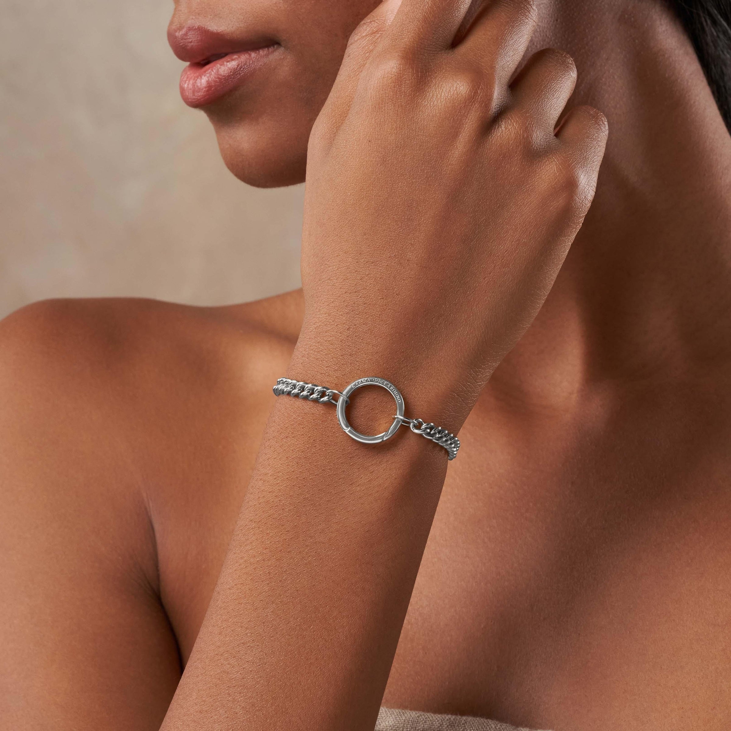 Linked in Love Silver Bracelet