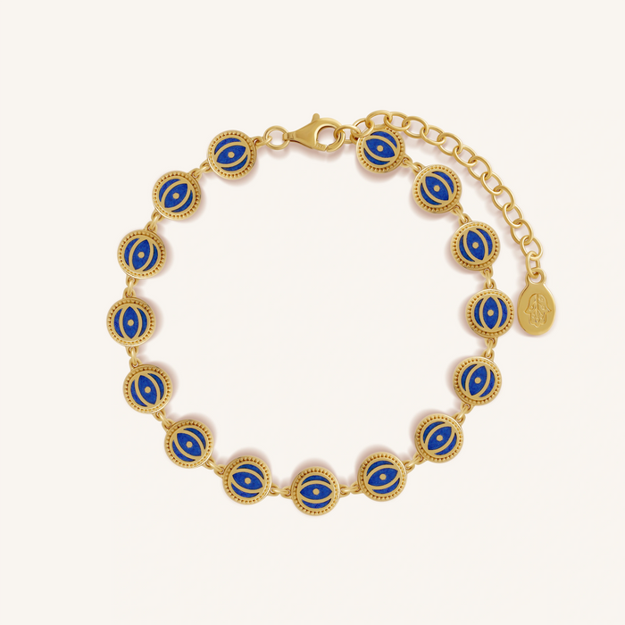 Celestial Insight Lapis Evil Eye Bracelet
