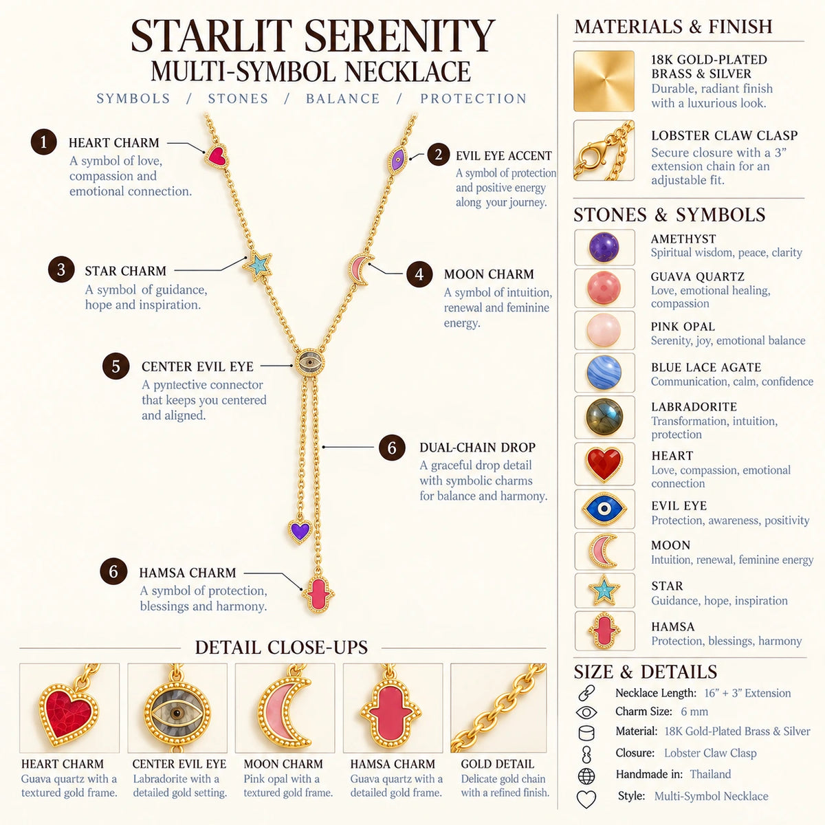 Starlit Serenity Multi-Symbol Necklace – image 8