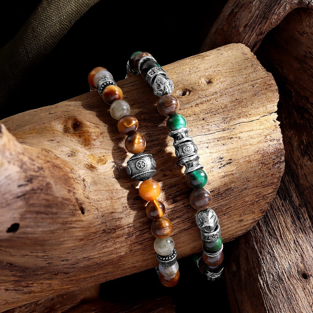 Guardian Strength Tiger’s Eye & Labradorite Bracelet