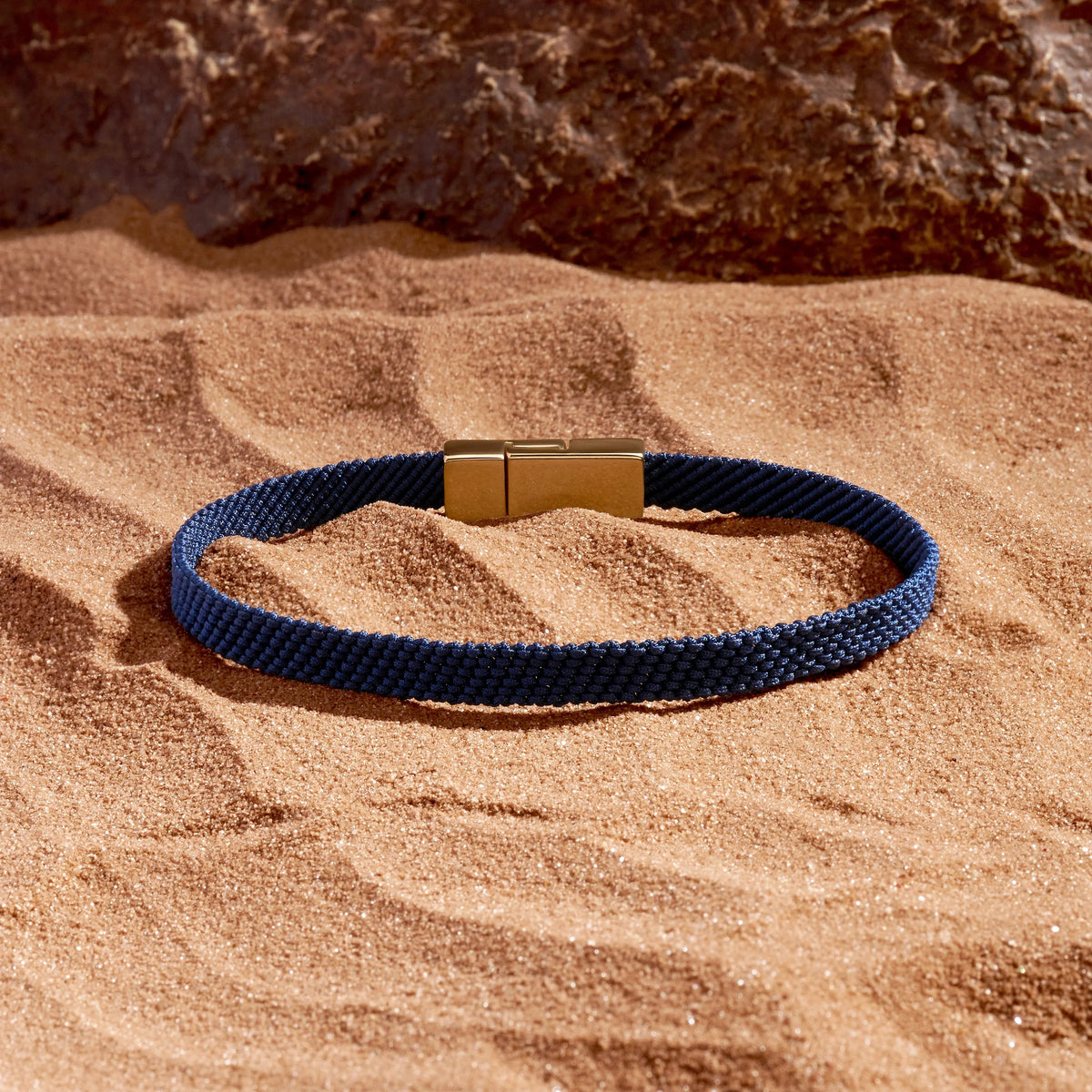 Men's Forever Grateful Blue String Bracelet