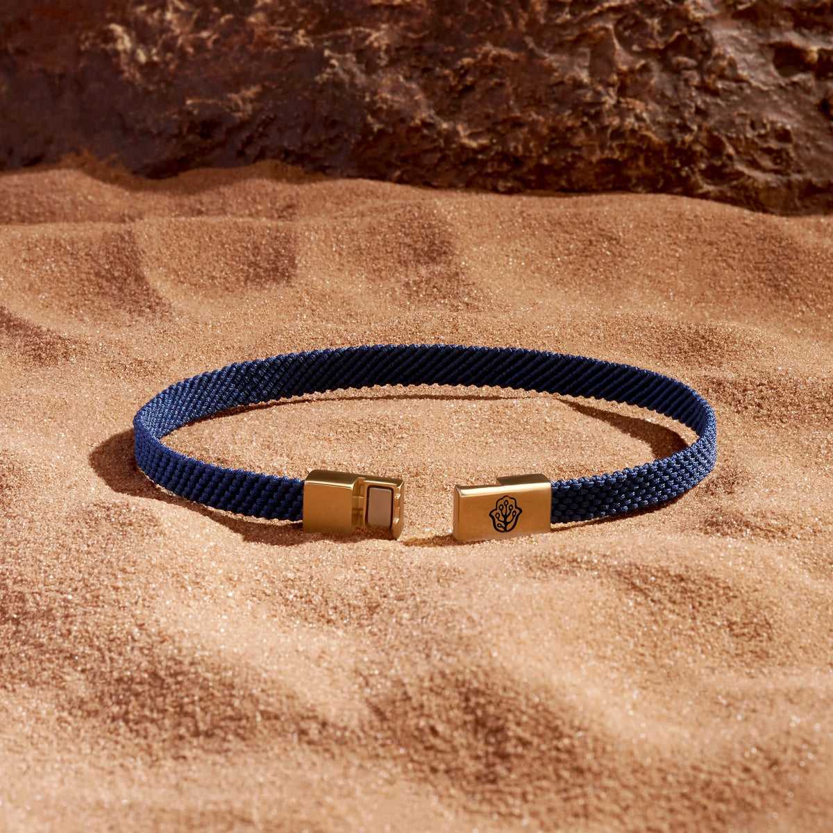 Men's Forever Grateful Blue String Bracelet