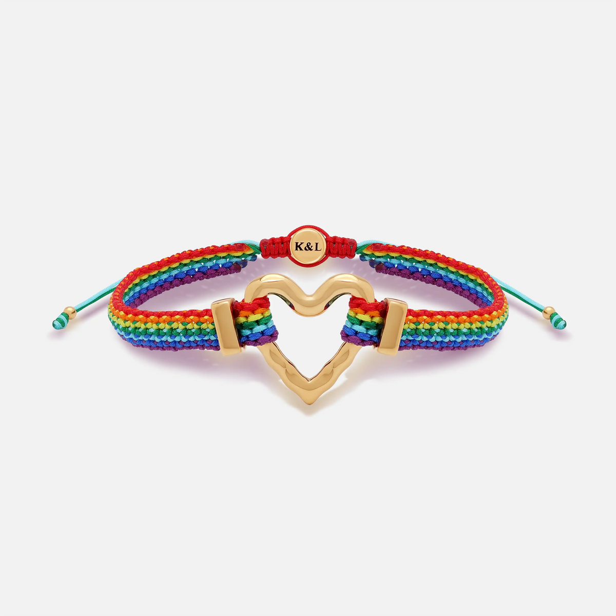Soulful Connection Heart Rainbow Bracelet