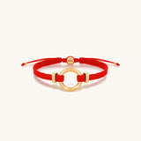 Infinite Wisdom Women's Karma Circle Red String Bracelet