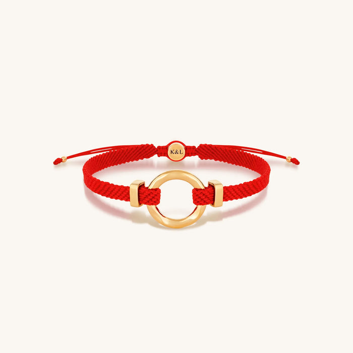 Infinite Wisdom Women's Karma Circle Red String Bracelet