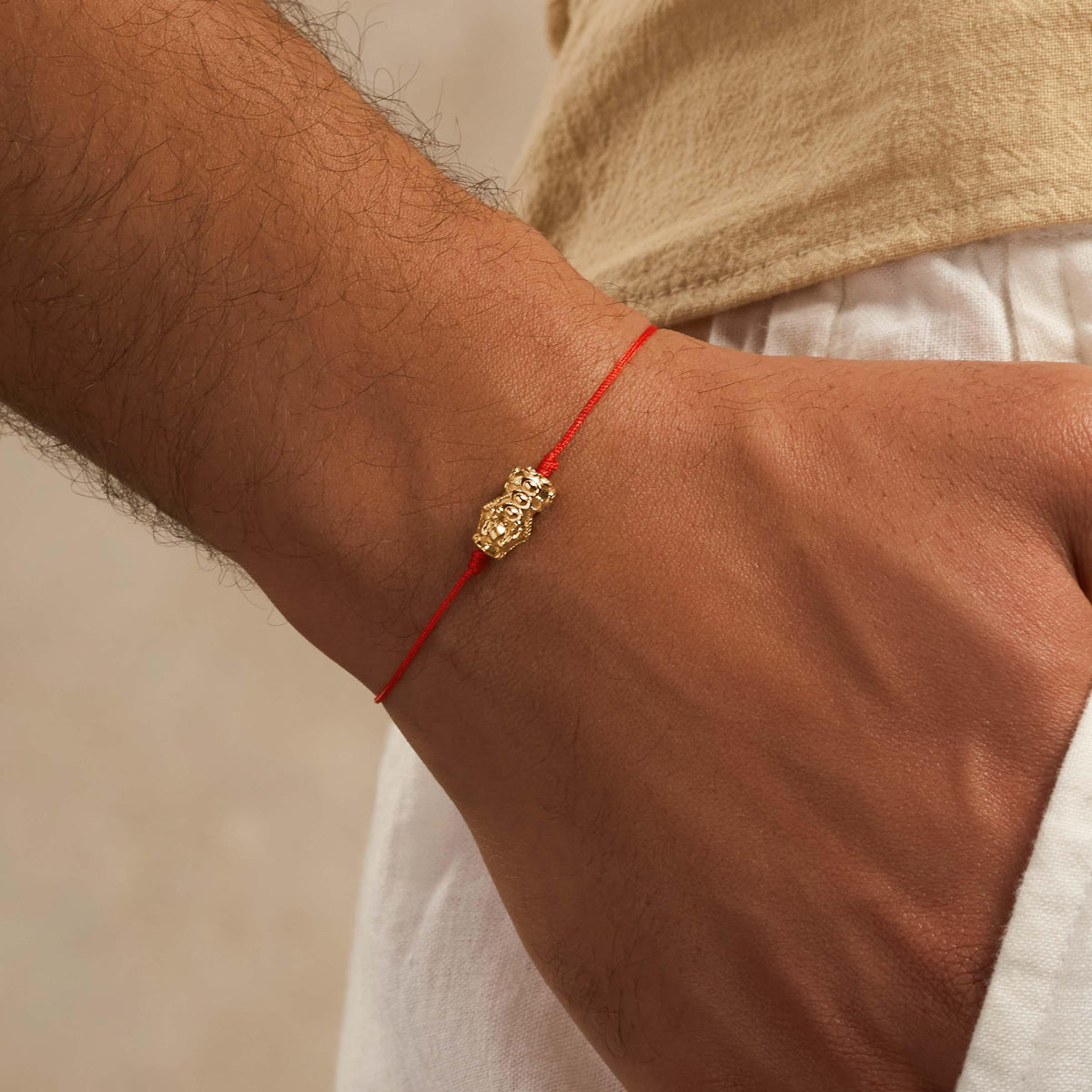 Power of Transformation Men's Red String Bracelet