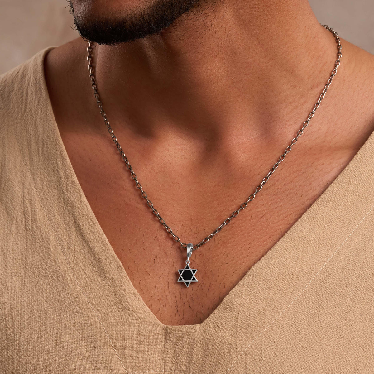 Illuminated Path Star of David Charm