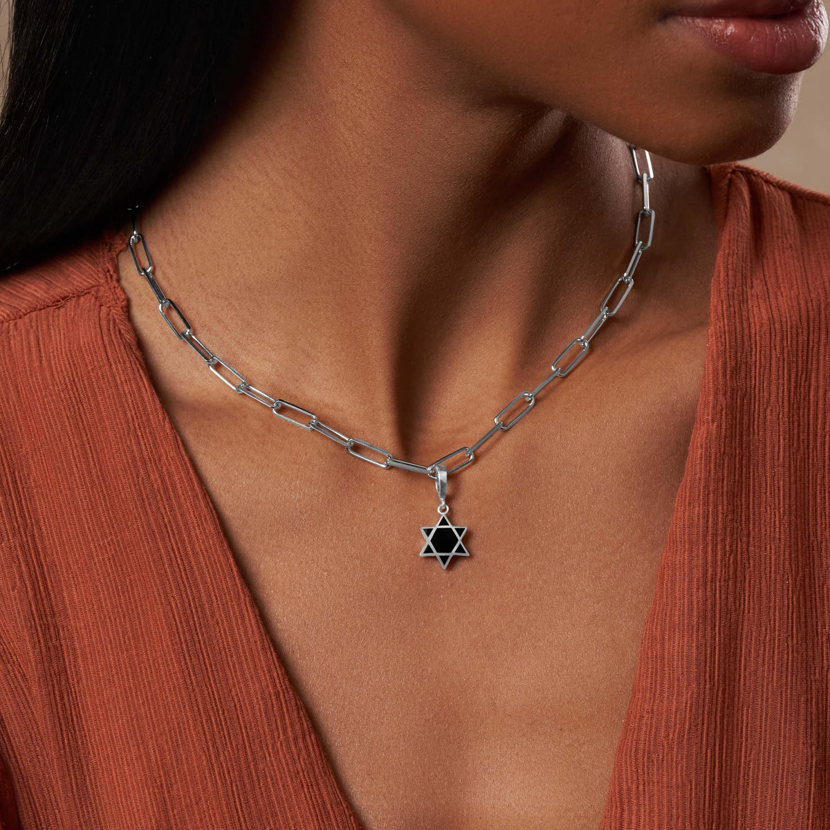 Illuminated Path Star of David Charm