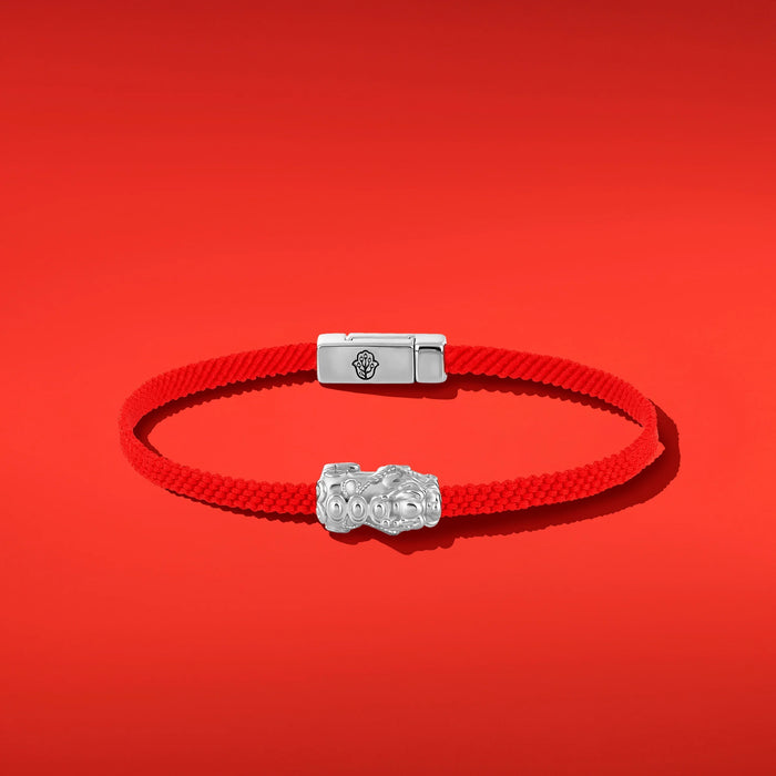 Fiery Determination Men's Red String Bracelet