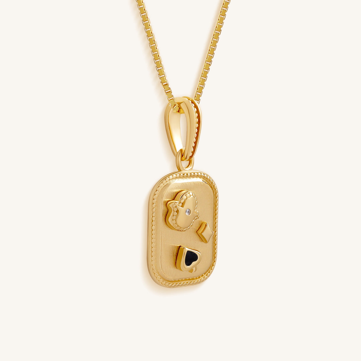 House Advantage Gold Hamsa Spade Vegas Necklace