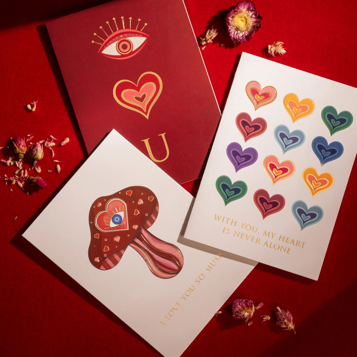 Lustrious Heart Valentine’s Day Card