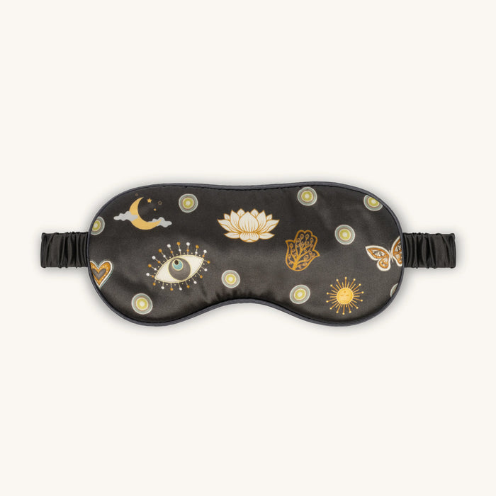 Nightly Renewal Brown Multi-Symbol Eye Mask