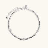 Glorious Destiny - Silver Multi Symbol Anklet