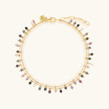 Balanced Energies Tourmaline Double Strand Anklet