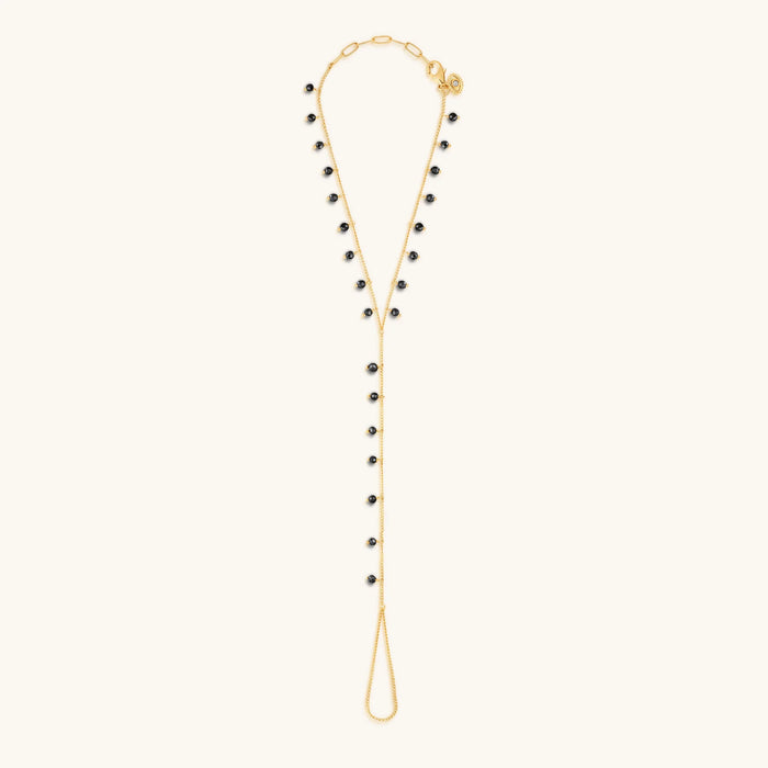 Grounded Journey Hematite Toe Ring Anklet