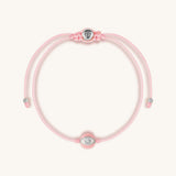 Stronger Together Pink String Bracelet