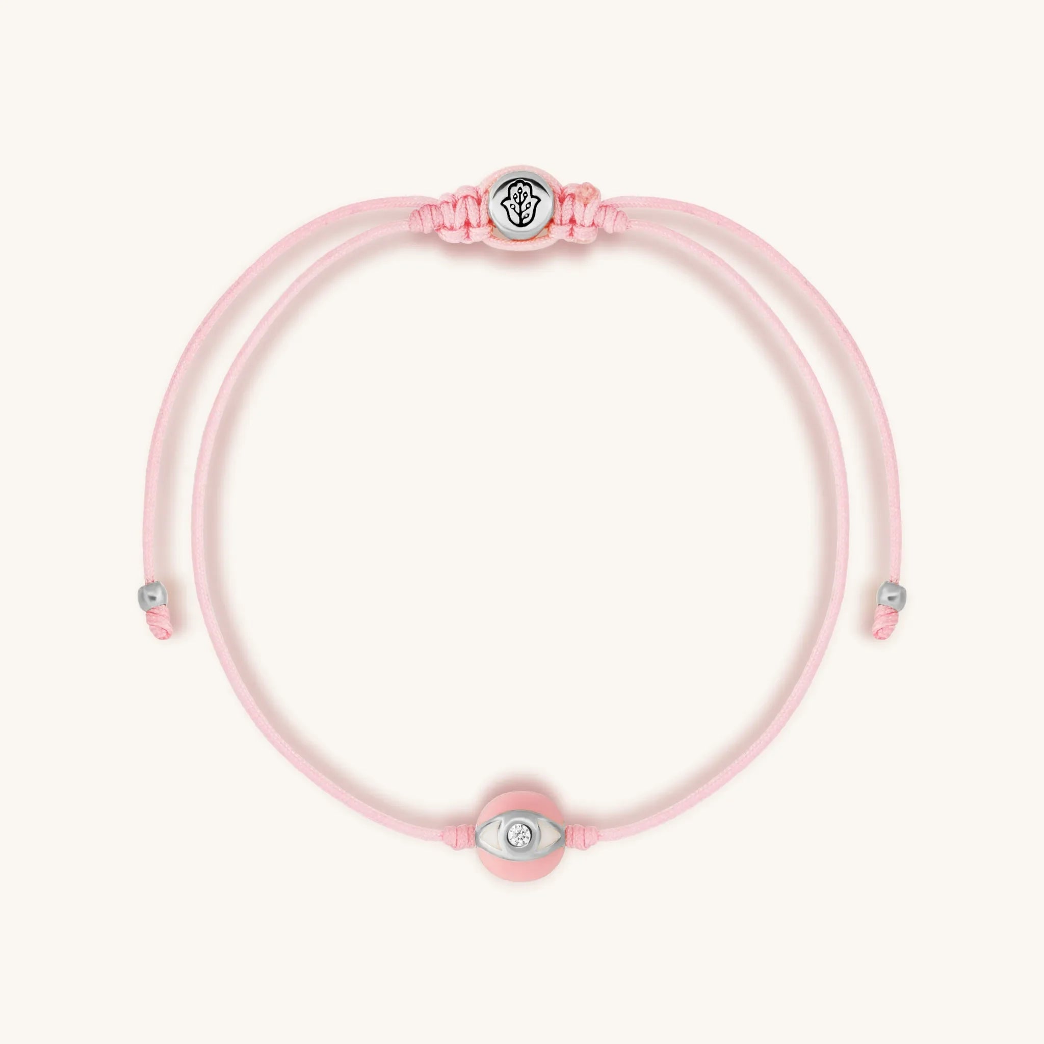 Stronger Together Pink String Bracelet