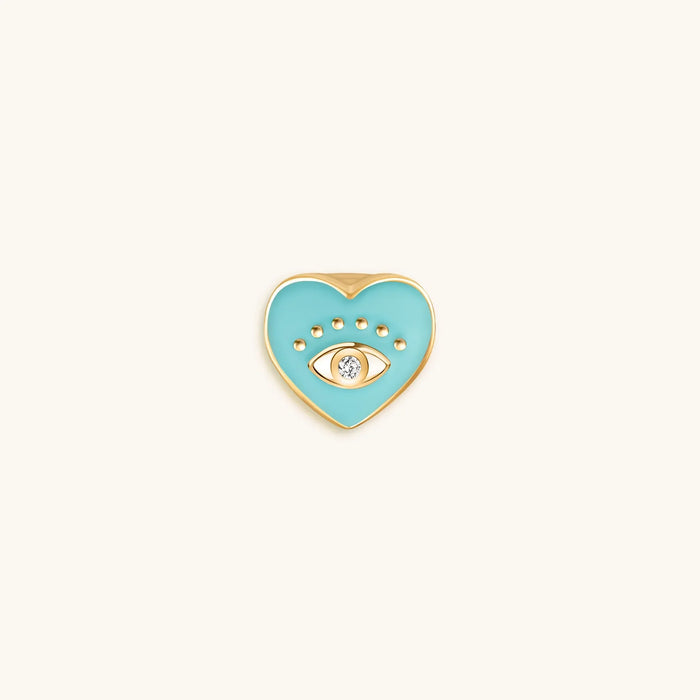 Healing Gaze Evil Eye Heart Charm