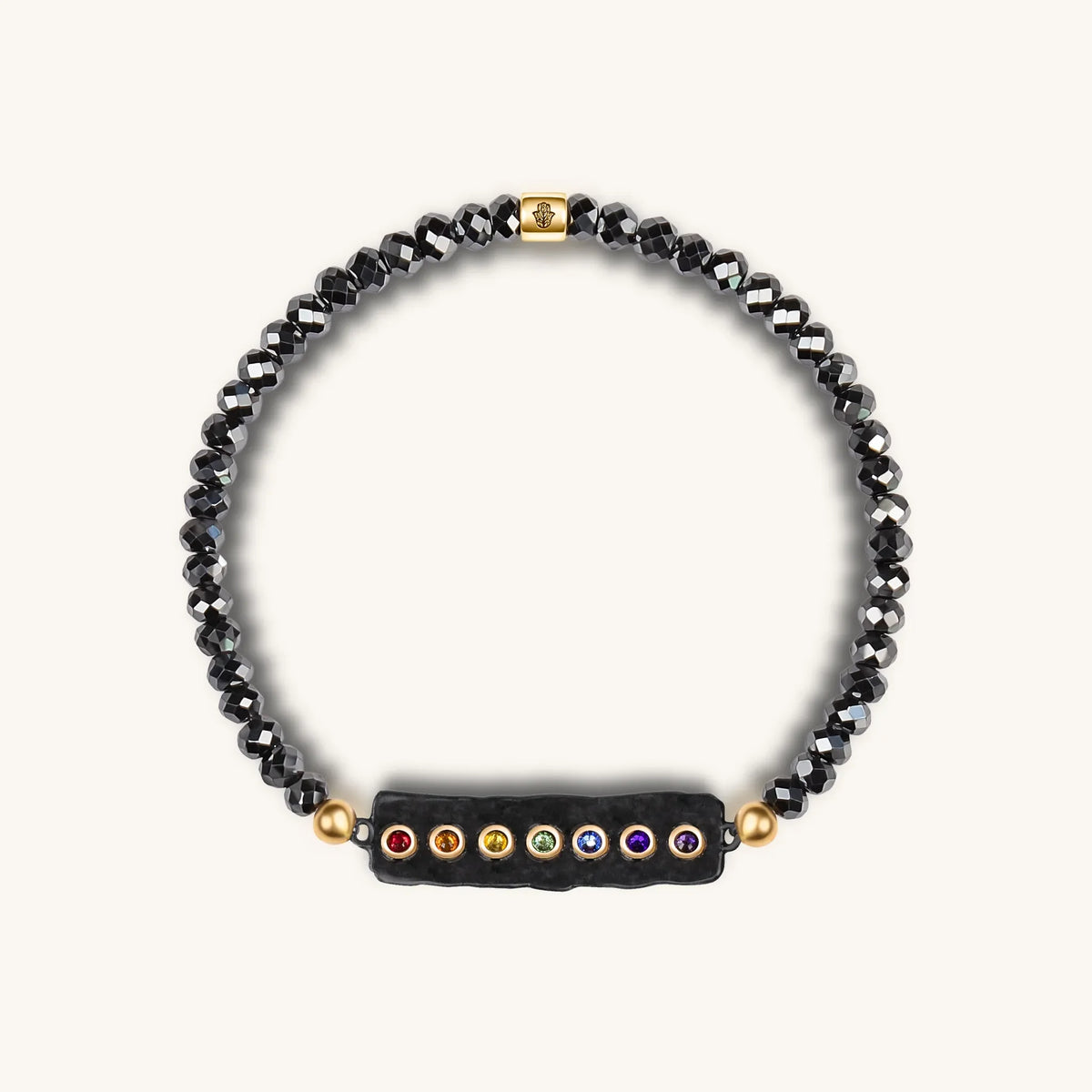 Peaceful Harmony - Swarovski Crystal Hematite Chakra Bracelet