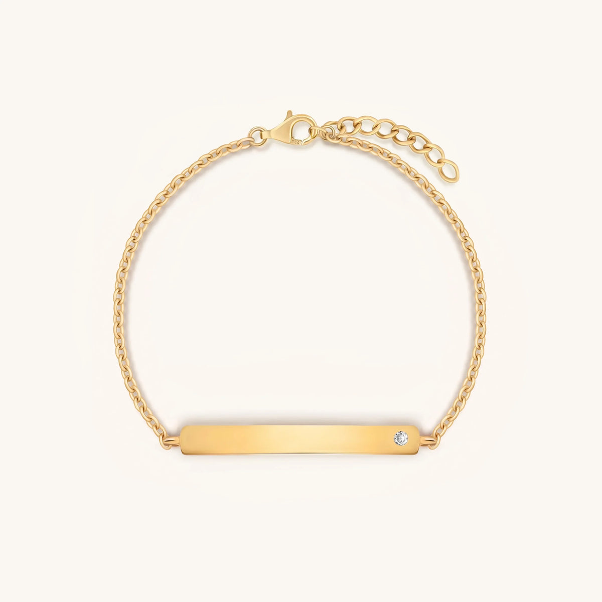 Grateful Spirit Gold Chain Engravable Bracelet