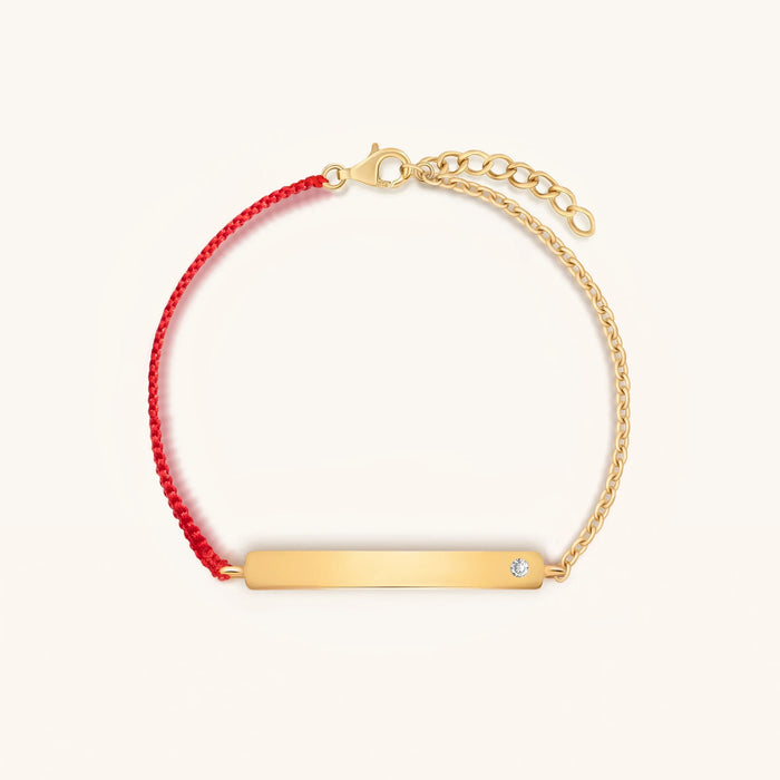 Karmic Fortitude Red String Engravable Bracelet