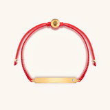 Peaceful Soul Red String Engravable Bracelet