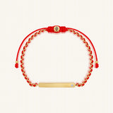 Personalized Intentions Red String Engravable Bracelet