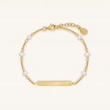 Written in Luck Pearl Engravable Bracelet