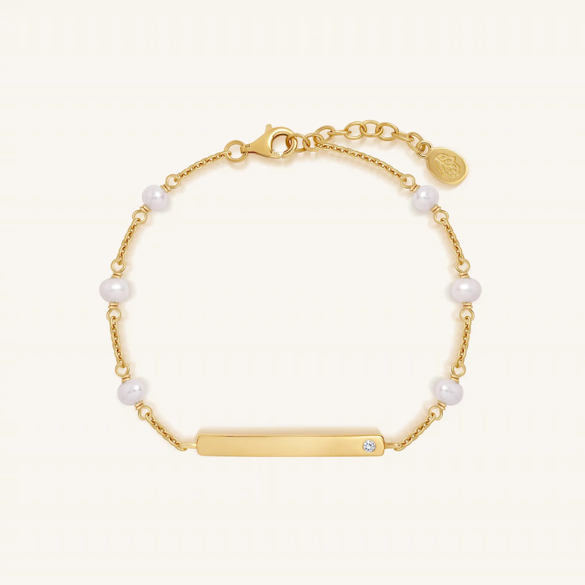 Written in Luck Pearl Engravable Bracelet