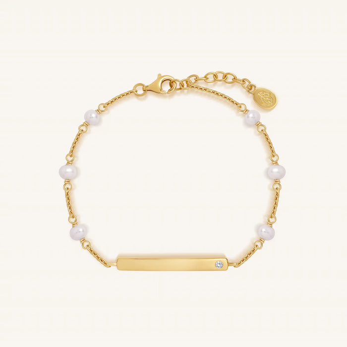 Written in Luck Pearl Engravable Bracelet