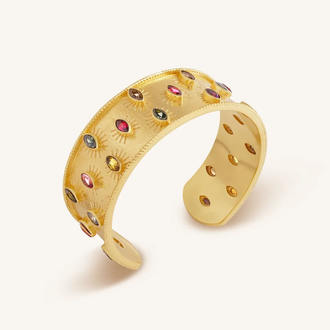 Vibrant Energy Tourmaline Cuff
