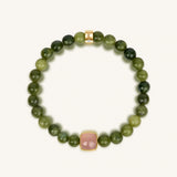 Peaceful Devotion Jade & Rose Quartz Bracelet