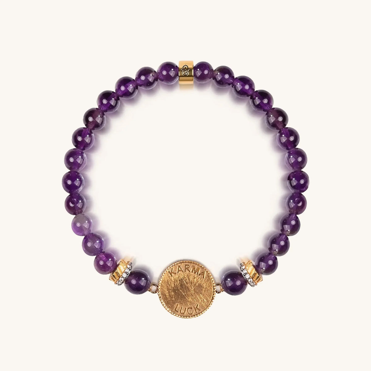 Soothing Lullaby Amethyst Tree of Life Charm Bracelet