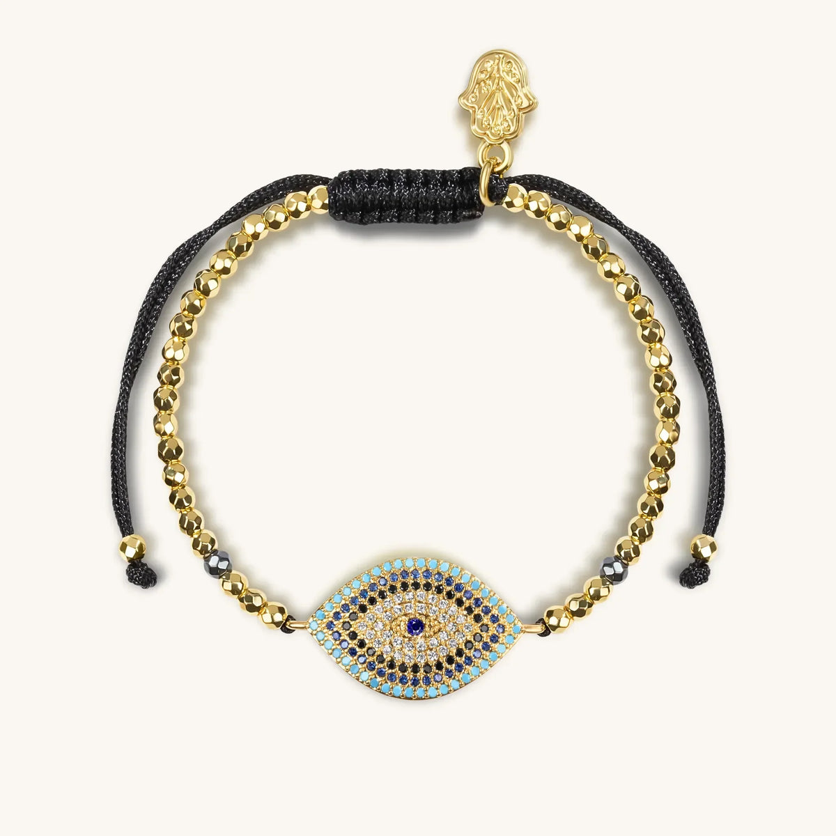 Guardian Gleam Hematite Evil Eye Bracelet Set