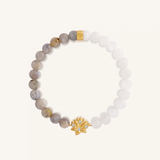 Grateful Heart Labradorite & Moonstone Lotus Bracelet