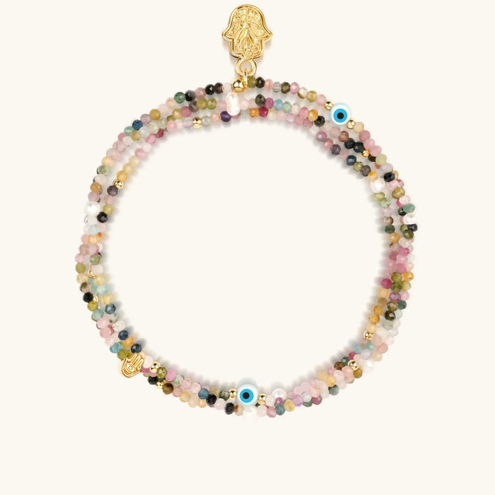 Balanced Spirit Pink Tourmaline October Birthstone Wrap