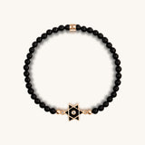 Wishful Moments - Black Onyx Star of David Charm Bracelet