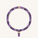 Soothing Power - Amethyst Evil Eye Pointer Bracelet