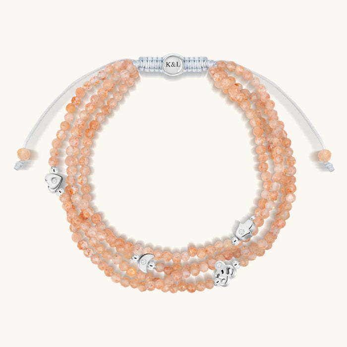 Cosmic Serendipity - Peach Moonstone Bracelet