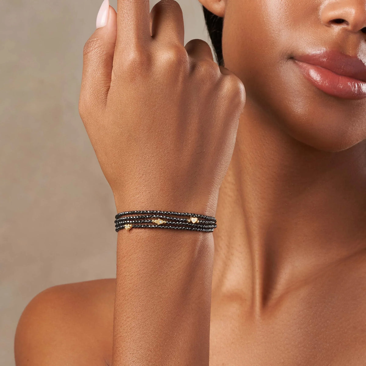 Shining Connection Hematite Bracelet