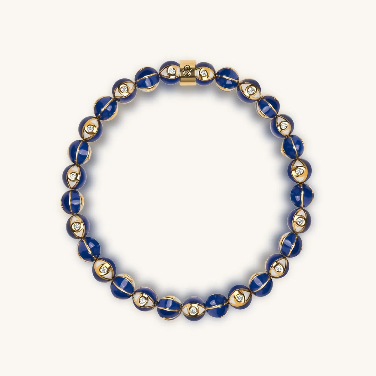 Heavenly Spirit Navy Enamel Evil Eye Charm Bracelet