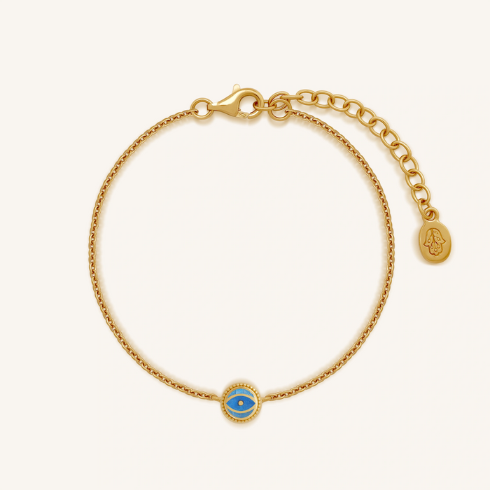 Ocean Whisper Aquamarine March Birthstone Gold Bracelet